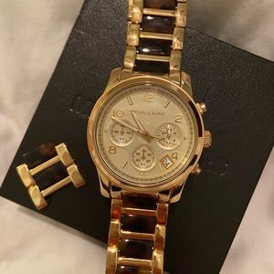 Michael Kors Gold & Brown Watch